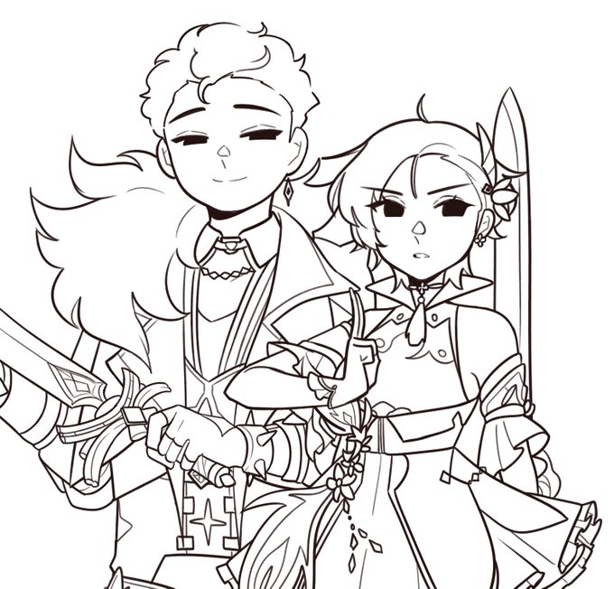 a self indulgent thing of me and the bebi in our mains' clothing 
