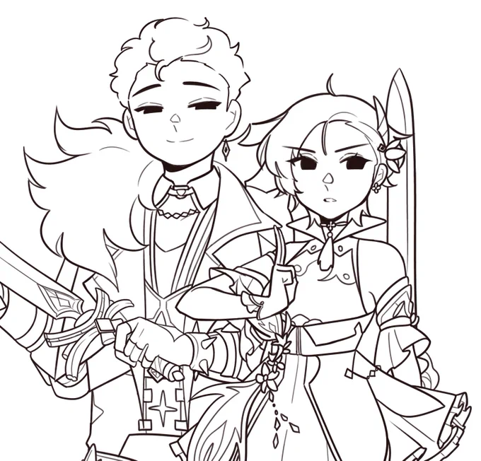 a self indulgent thing of me and the bebi in our mains' clothing 
