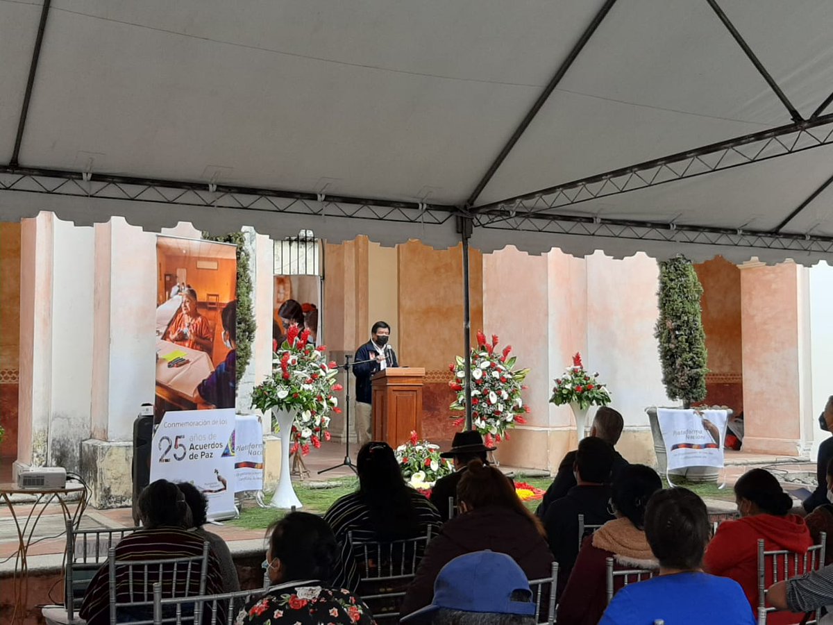 "El cumplimiento de los #AcuerdosdePaz es fundamental para hacer frente a los problemas estructurales que permanecen en el país", destacó Mika Kanervavuori en la conmemoración de los 25 años de #AcuerdosdePaz, organizada por Plataforma Nacional de Víctimas e <a href="/ImpunityWatchGt/">Impunity Watch en Español</a>.