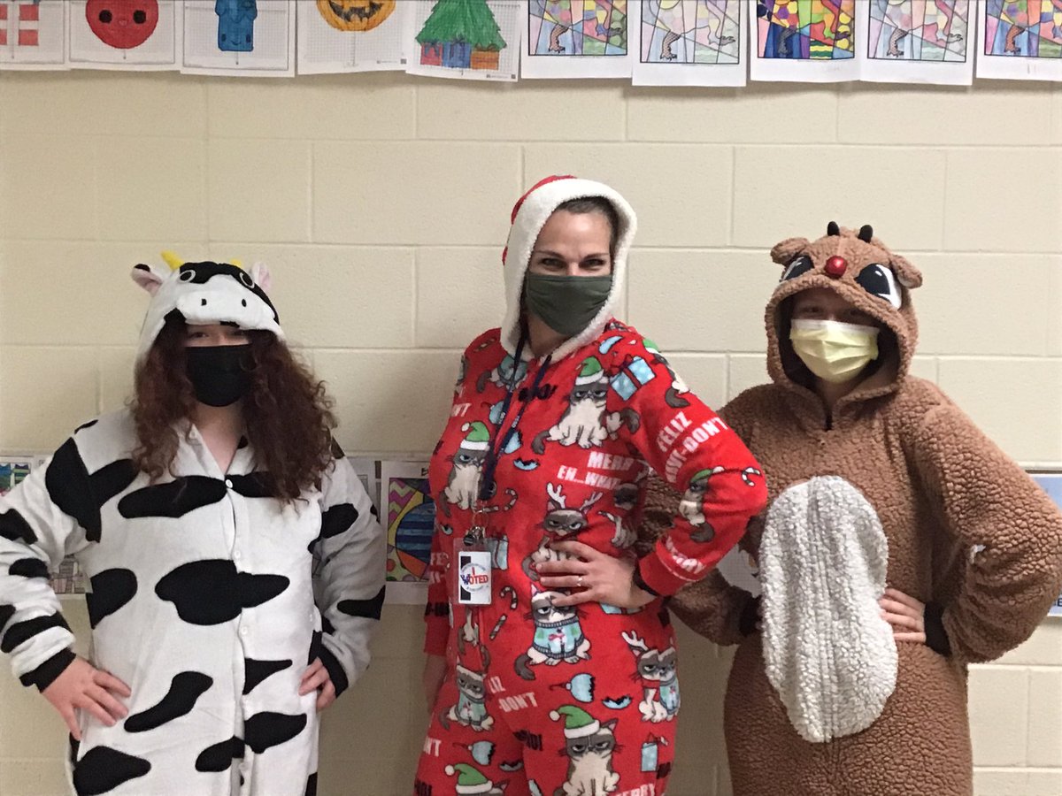 We are “onesie” in our school spirit! Happy Pajama Day!