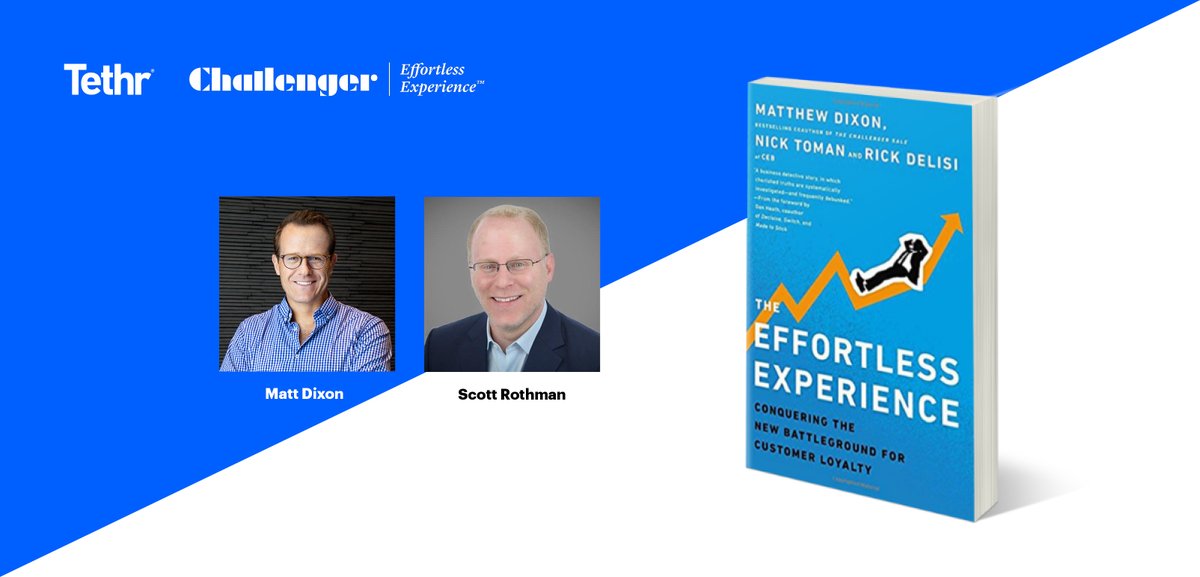 Tethr_io's tweet photo. Last chance for #bookclub! The last official #EffortlessExperience Book Club is tomorrow at 12:00 PM sharp. Learn how to predict and prevent #customerdisloyalty, how to make a low-effort experience stick, and more!
Register now: https://t.co/Pp6c03xzdi https://t.co/nnvNFAZkqM