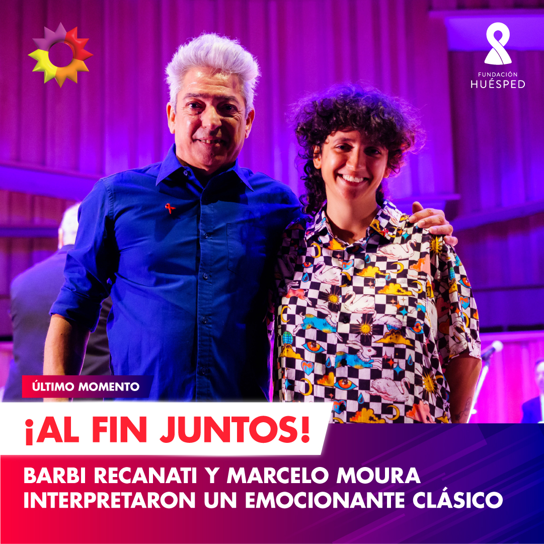 🎊 Al fin juntos: <a href="/barbirecanati/">Barbi Recanati</a> y Marcelo Moura se encuentran para cantar un clásico de todos los tiempos.