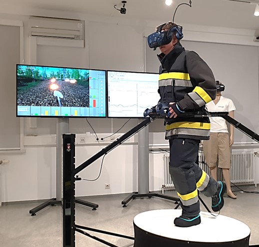 Today successful Midterm Review Meeting of H2020  <a href="/SIXTHSENSEproj/">SIXTHSENSE H2020 project</a> with impressive results shown by consortium partners on innovative wearable biosensor developments. <a href="/FactorsLab/">Human Factors Lab</a> of @JOAN_RESEARCH presented  progress on VR-based first responder skill training &amp; analytics.