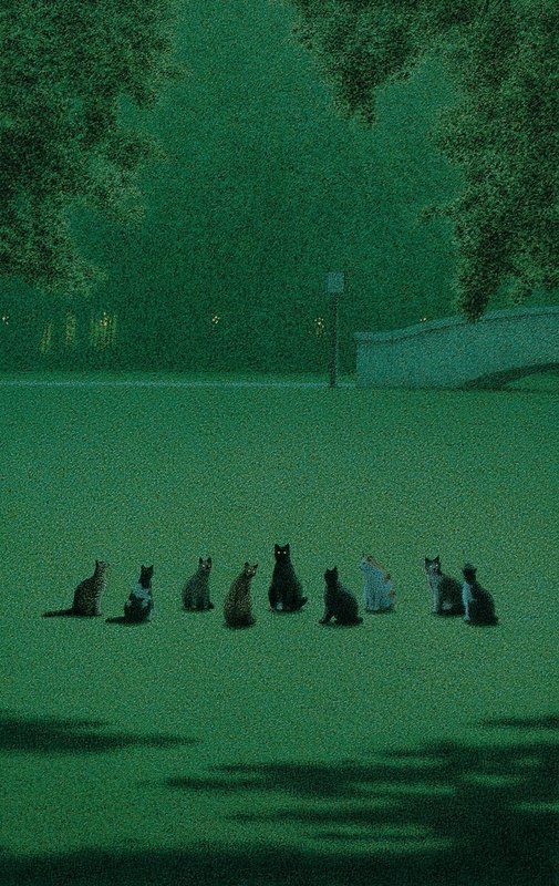 Corvuscorax81's tweet photo. Witches have always liked cats. So they say..... 😼🖤 #WyrdWednesday 

🎨 The Cat's Assembly by Quint Buchholz https://t.co/NmqJuZhPk8