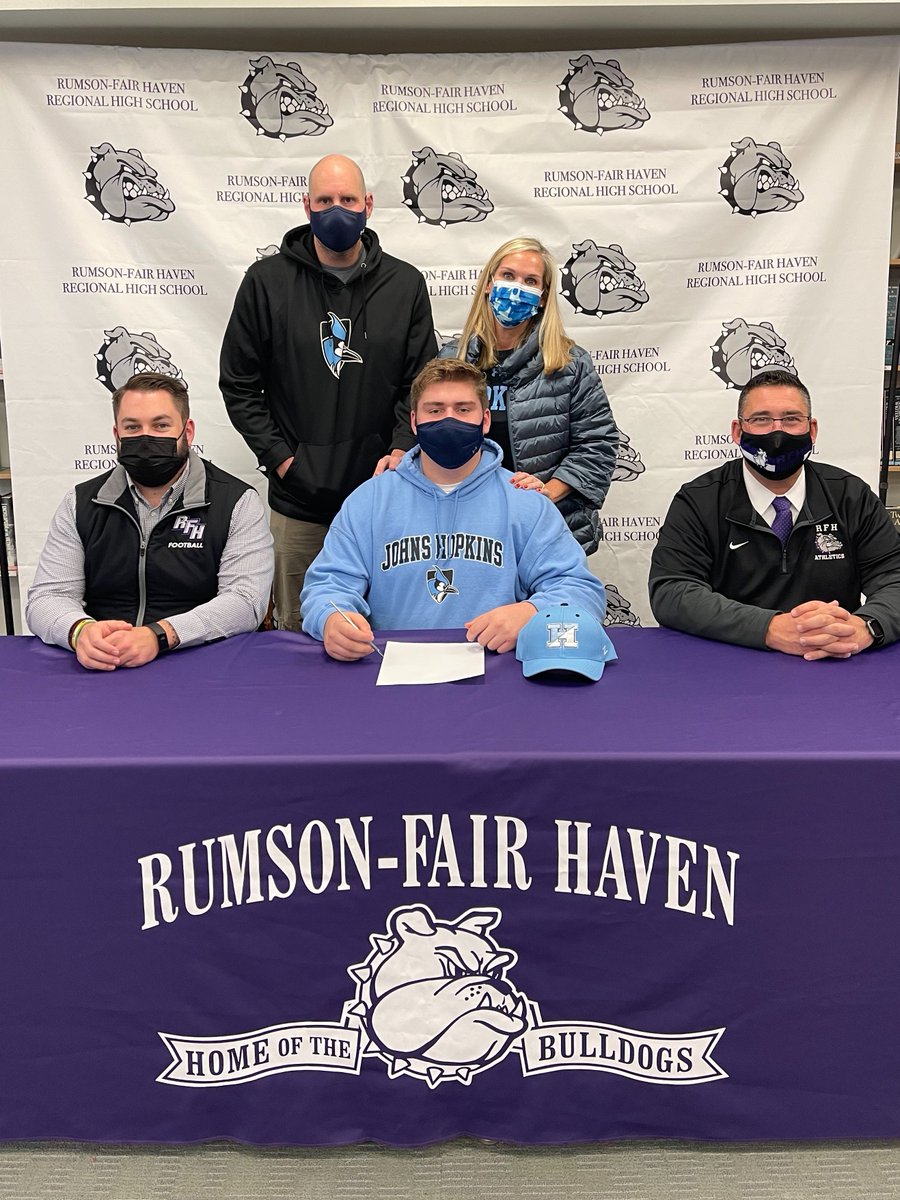 Congratulations to RFH's Charlie Pearson on his signing today with Johns Hopkins University for Football.  Great job Charlie!