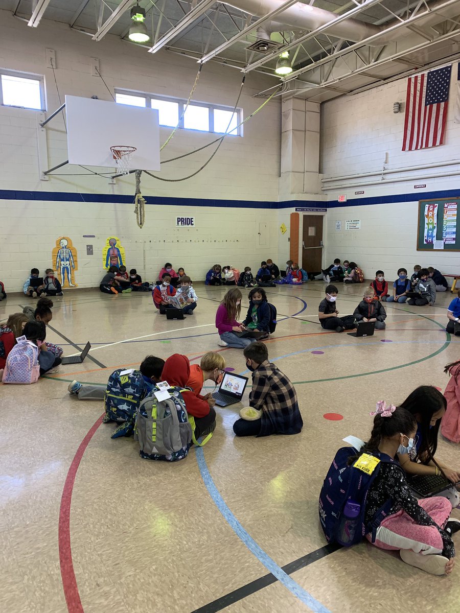 HopsonsKCrew's tweet photo. 3rd grade reading buddies today. So much fun seeing them interact with our kinders today! #WorldChangers @shufordnccs @Principal_SES https://t.co/LyFeCmPVvP