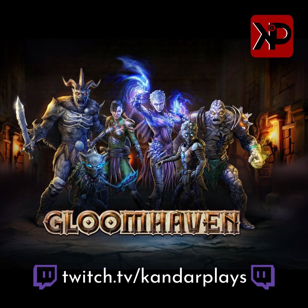 KandarPlays's tweet photo. [EN/PT] Let's retire our Mindthief and Spellweaver tonight!! What new classes should I roll? 

Join me on this adventure in 
@Gloomhaven_Digi
 at https://t.co/73rExkPqNv !!! LIVE NOW !!!

#gloomhaven #boardgames #gamenight #twitch #stream #live #streaming #supportsmallstreamers https://t.co/F6q4UaqADs