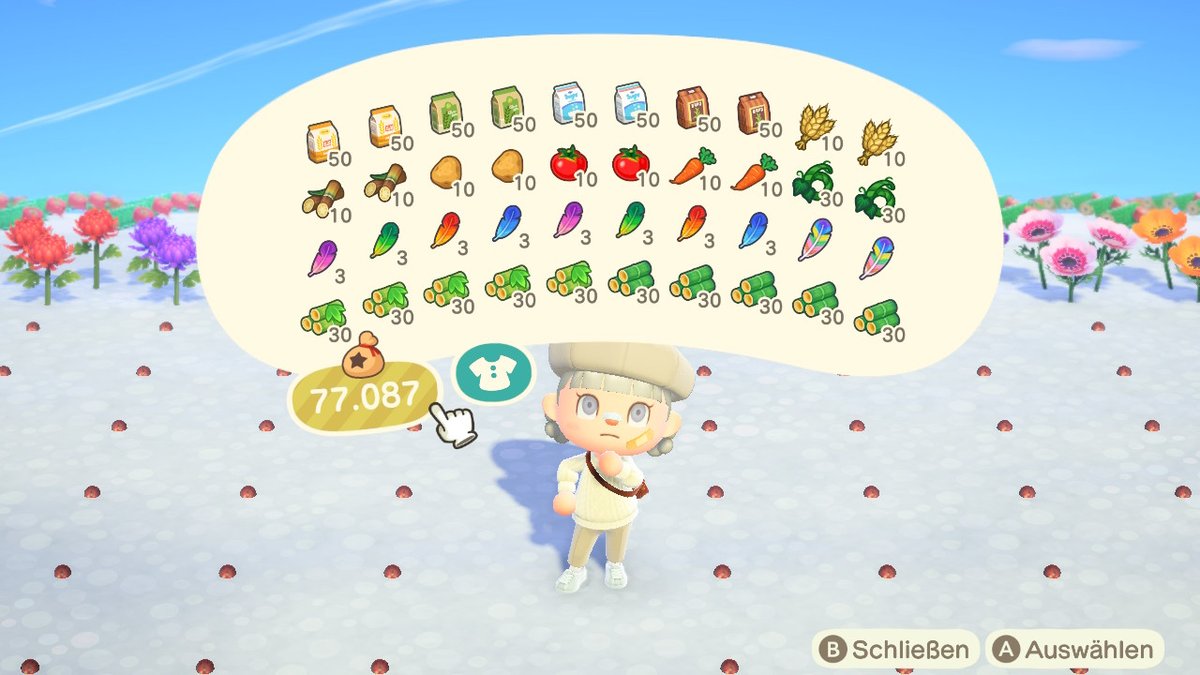 all stocked up with all kinds of materials (cause I am lazy af lol) thanks to <a href="/CrysanTIhem/">Crysan 🦋✨</a> <3 tysm!! #AnimalCrossing #ACNH