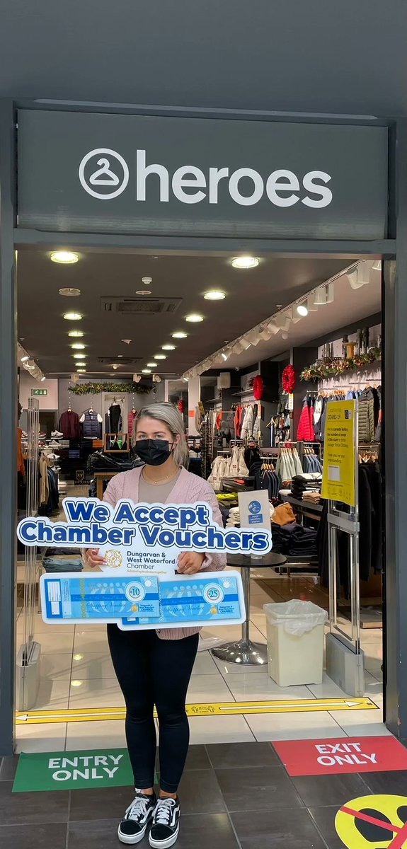 WE ACCEPT CHAMBER VOUCHERS There’s Now Over 150 Businesses Where You Can Spend Your Chamber Vouchers! Purchase online at buff.ly/3dLt3lX Or drop in to @Dungarvantourism @DungarvanCU #Dungarvan #shoplocal #Dungarvan @eunicepower
