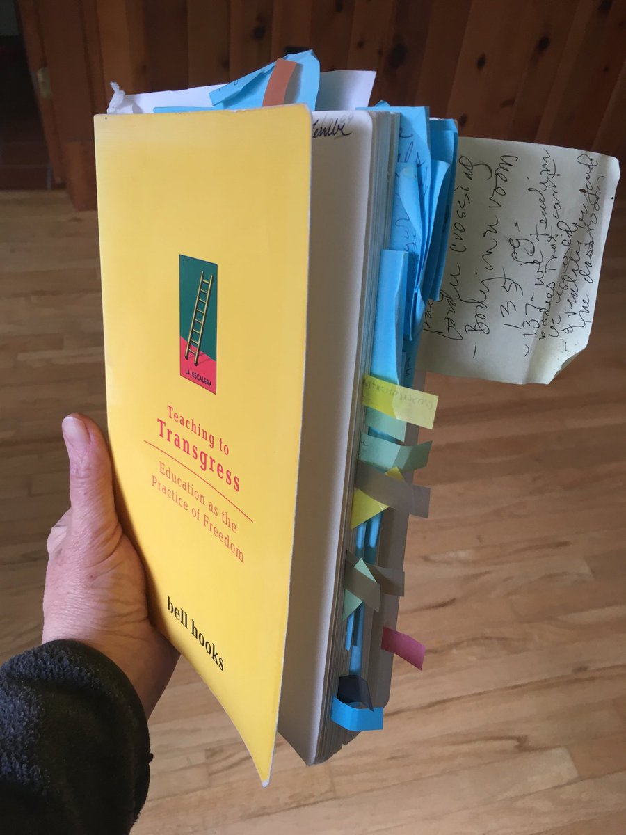 AAColombe's tweet photo. A teacher’s constant companion #bellhooks https://t.co/9JfGb9XSRm