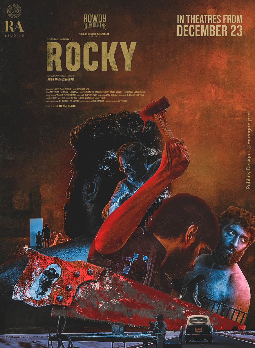 MuRuGaN_11's tweet photo. MY DESIGN for #Rocky🔥

#RockyDesignChallenge

#RockyTheFilm @VigneshShivN
@_Rowdypictures @SakthiFilmFctry
@ArunMatheswaran @rastudiosindia
@kabilanchelliah https://t.co/yDNdGsk9it