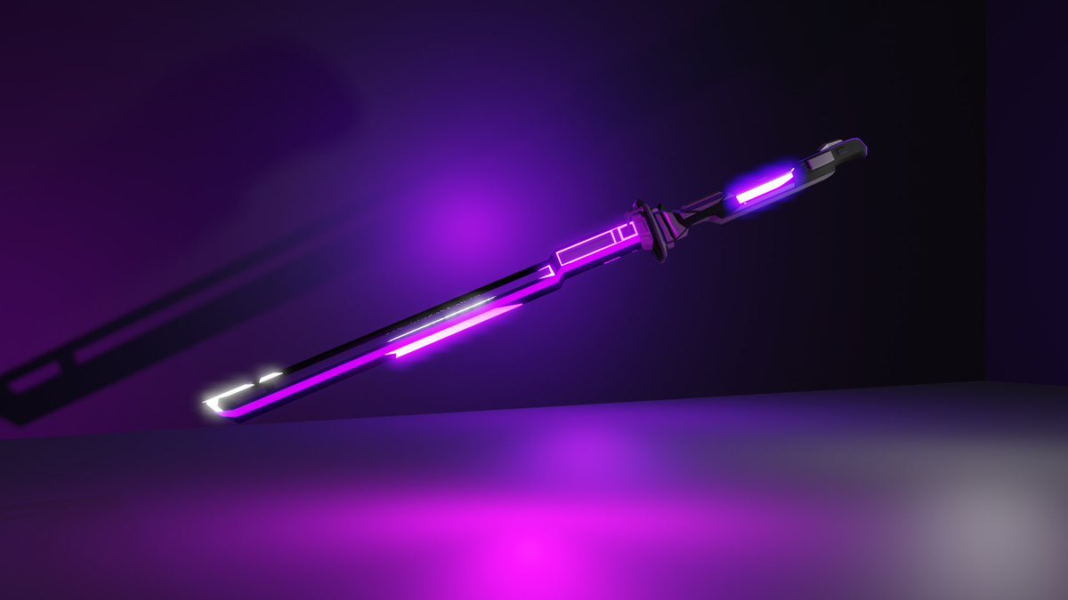 AaronAustinUGC's tweet photo. My katana I made a while ago but rendered with cooler a lighting effect #Blender3d #RobloxUGC #RobloxDev https://t.co/9EMW0AQwJY