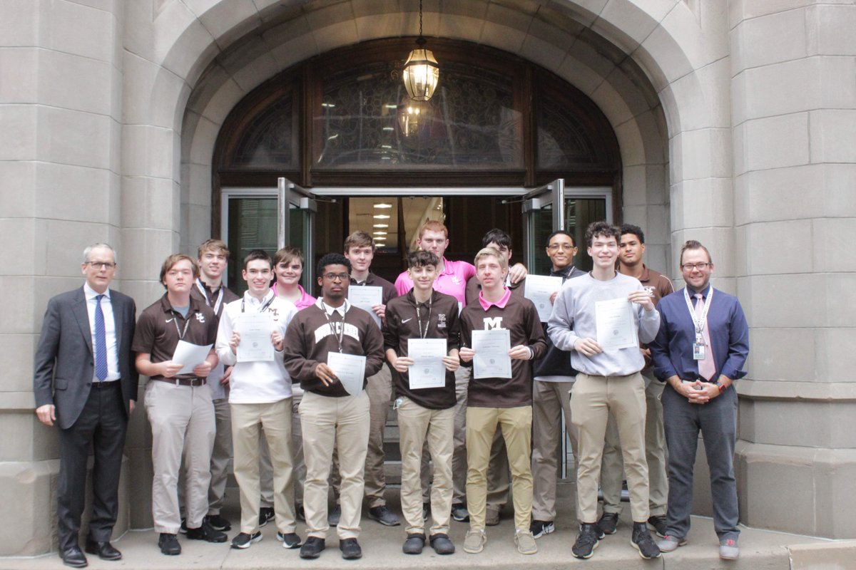 MountCarmelHS's tweet photo. Congratulations to the 13 Mount Carmel Seniors who were named Illinois State Scholars. These young men have worked very hard in the classroom to EARN this honor!
#wheremenaremade
#MCScholars
#wearemc https://t.co/hUiu2ofAxD