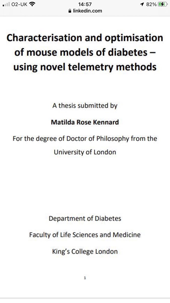 aileenjfking's tweet photo. Congratulations Dr. Kennard! Three years of blood, sweat and tears led to a load of data, a great thesis and a brilliant viva. So proud of you! @KennardTilly @DRG_Kings https://t.co/XaDDxRvtyt