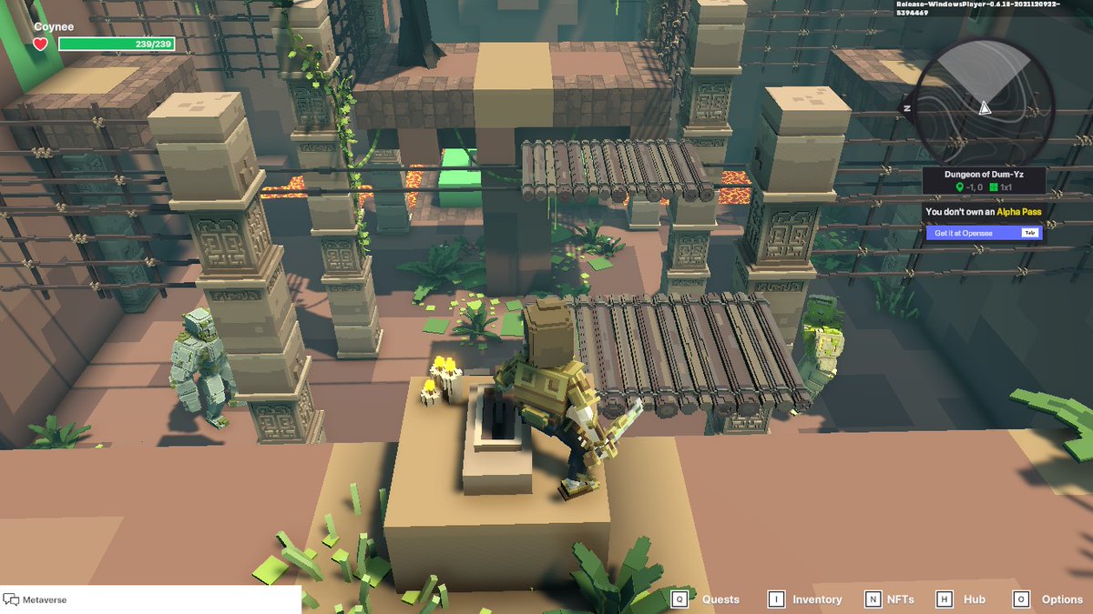 Coyne456's tweet photo. @TheSandboxGame There are 3 golems. https://t.co/uFaw2I1gW8