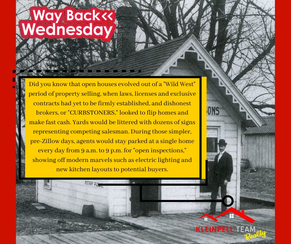 KleinpellTeam's tweet photo. It's Way back Wednesday with Klienpell Team Realty, taking you way back in the history of Real estate! Check out a couple historical fun facts whilst we appreciate the journey Realtors have gone through to date.
#chinorealtors #fullertonrealtors  #sellmyhome  #kleinpellteamrealty https://t.co/xMGFy0m1mE