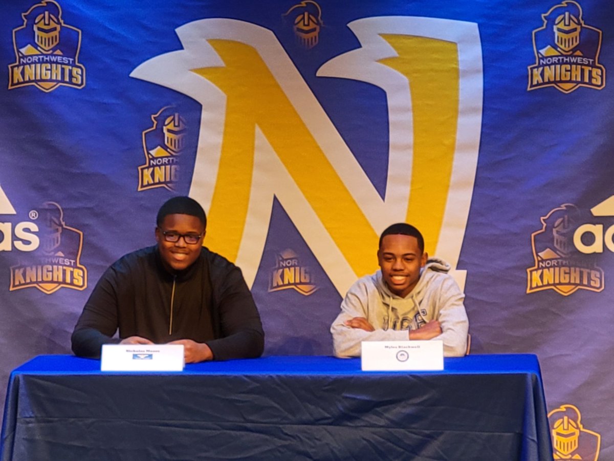 Congratulations to Nick Moore (Football at United States Military Academy) and Myles Blackwell (Soccer at St. Francis Univ.) on continuing their careers at the next level. We know you guys will continue to make us proud!