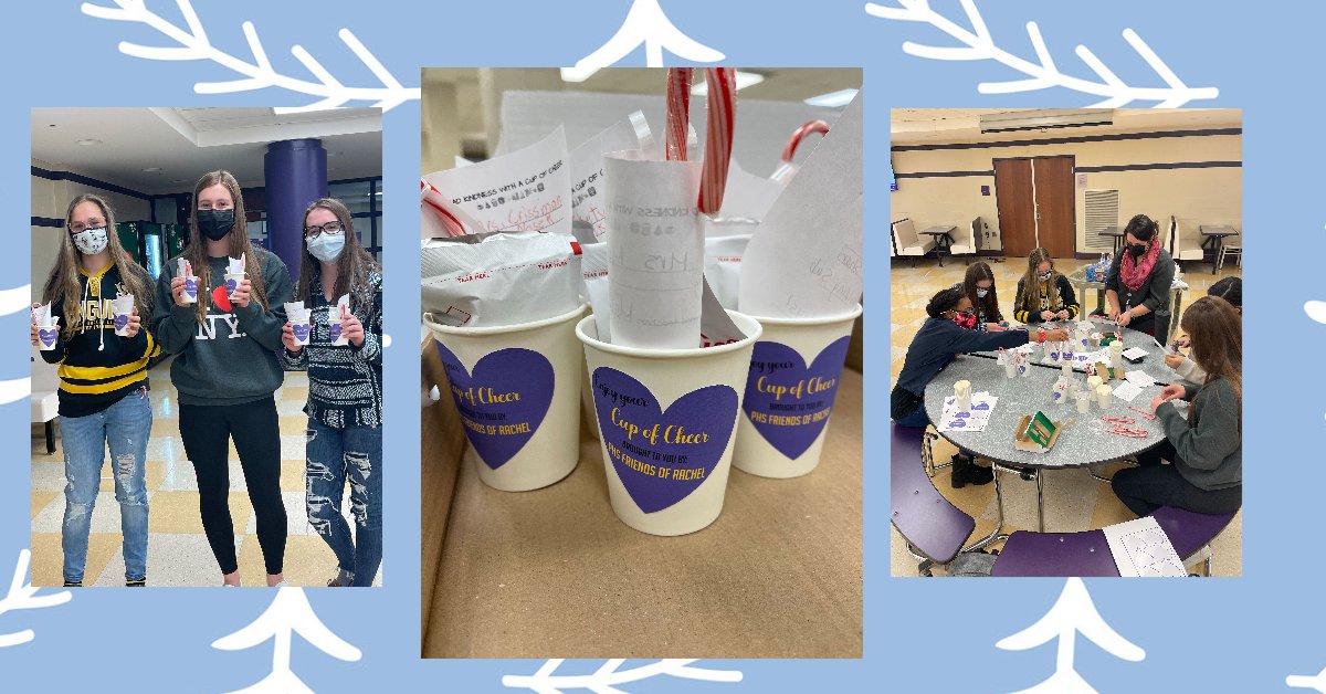 PSHS Friends of Rachel spreading a Cup of Cheer for the Holidays!! Make sure you send one to a friend!!
❄️☃️❄️☃️❄️☃️❄️☃️❄️☃️
<a href="/DrSzarmach/">Adam Szarmach, Ed.D</a> <a href="/DeniseLSedlacek/">Denise L. Sedlacek</a> @PHSPSSO <a href="/PlumTeachers/">Plum Teachers</a> <a href="/plumboroughsd/">Plum Borough SD</a> <a href="/StudentGovPlum/">Plum High Student Government</a>