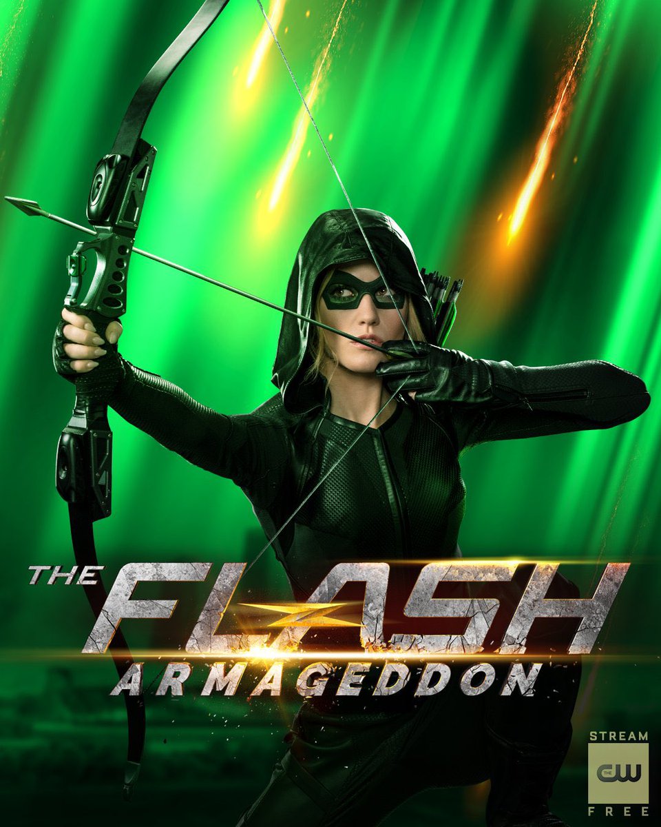 Kat_McNamara's tweet photo. She’s back with a vengeance. Word of advice… Don’t mess with her family. 🏹⚡️💚 #GREENARROW @CW_TheFlash 

#TheFlashArmageddon #MiaQueen @TheCW #miasmoak #theflash @warnerbrostv @DCComics https://t.co/OglrNEEv8i