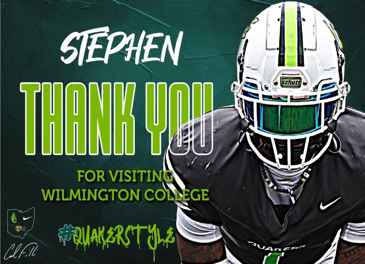 After a great visit today in Wilmington, I am blessed to receive an offer from Wilmington College! <a href="/DubCQuakers/">Wilmington Athletics</a> <a href="/MJGOLDENBEARFB/">MT. JULIET FOOTBALL</a> <a href="/QBC_Nashville/">QB Country Nashville</a> <a href="/QBC_Recruit/">QB Country Recruiting</a> <a href="/CSmithScout/">Chris Smith</a>