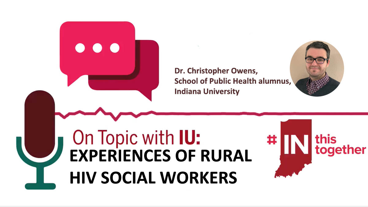 Rural #HIV #socialwork can be enjoyable, tough and everything in between, says <a href="/IUgradschool/">IU Graduate School</a> alumnus  @chrisowensphd. He and his  @IUSPH, <a href="/IUSchoolofEd/">IU School of Education Bloomington</a> and <a href="/PurduePubHealth/">Purdue Public Health</a> colleagues are studying how it's done.

soundcloud.com/on-topic-with-…