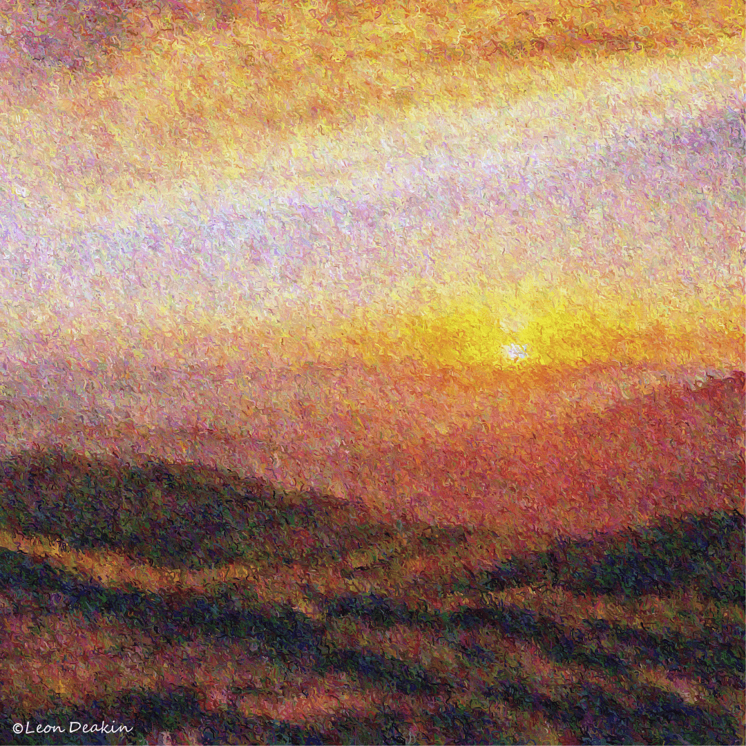 Leon_Deakin's tweet photo. Hi #Midlandshour how is everyone tonight?
Here is one of my artworks, it's called #Malvern Sunset, inspired by a visit last Summer, digitally painted in thousands of tiny lines 🎨
More Details > https://t.co/CamU8asfc5
#UKArtist https://t.co/7MqBxJGlKB