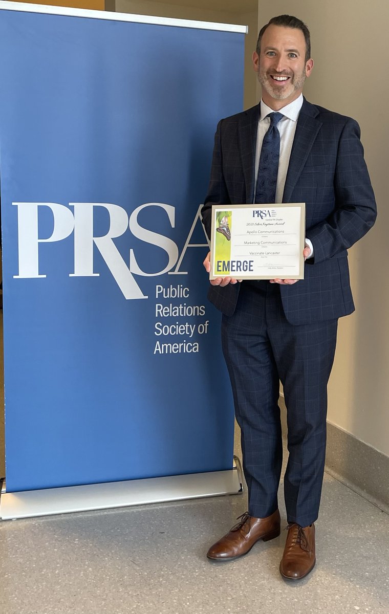 Apollo_PR1's tweet image. Big news! We've been recognized by the Central PA Chapter of the Public Relations Society of America for the campaign we developed to support the Vaccinate Lancaster initiative! Read more: bit.ly/3IRe7lS