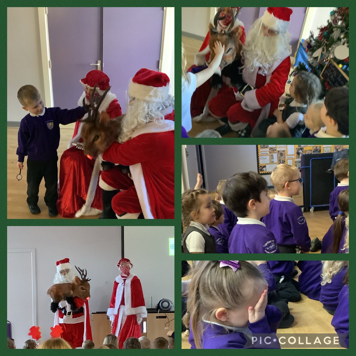 EllistonFT's tweet photo. Such a magical morning with Rodney Reindeer, made even more special when a child pulled out his letter to Santa from his pocket to hand deliver to him, without anybody knowing he had one 🎅💜 https://t.co/bohyrt1tfv