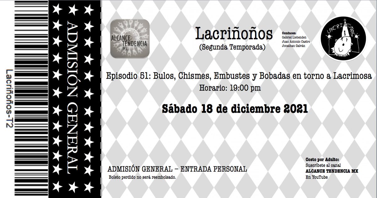 lacrinonos's tweet photo. #Lacrimosa #Lacriñoños #LacrimosaLeidenschaft

En el episodio de esta semana, Todos los falsos testimonios que desde siempre han rodeado a Lacrimosa. Y además, nos acompaña: Jonathan Galván.

Sábado 18 de diciembre de 2021

https://t.co/rHk4T5cBkn https://t.co/nfVY5W6nxT