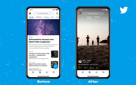 jordisanildefon's tweet photo. Twitter no se quiere quedar atrás y ya prepara una renovada pestaña de explorar (🔍) al estilo TikTok.

El nuevo feed incluirá una opción llamada 'Para ti' en la que descubrirás el contenido más trending 🤪

Más novedades de Twitter en el blog https://t.co/siZtvOZFSy https://t.co/ygDeqEII5X