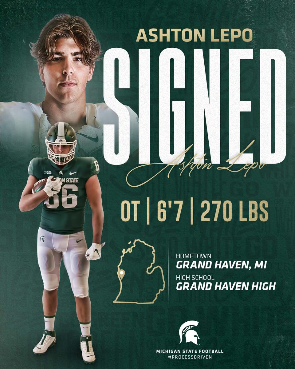 From the shores of Lake Michigan, <a href="/Ashton_Lepo/">Ashton Lepo</a> is ready to be a Spartan Dawg 🌊

#Proce22Driven // #GoGreen