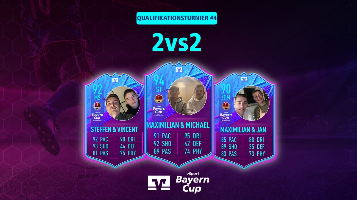 Konnte mit meinem Bruder heute das 2vs2 Turnier der Volksbanken Raiffeisenbanken gewinnen✅
Preise für den ersten Platz sind 2 JBL Quantum Duo - PC-Gaming-Lautsprecher im Wert von jeweils 150€