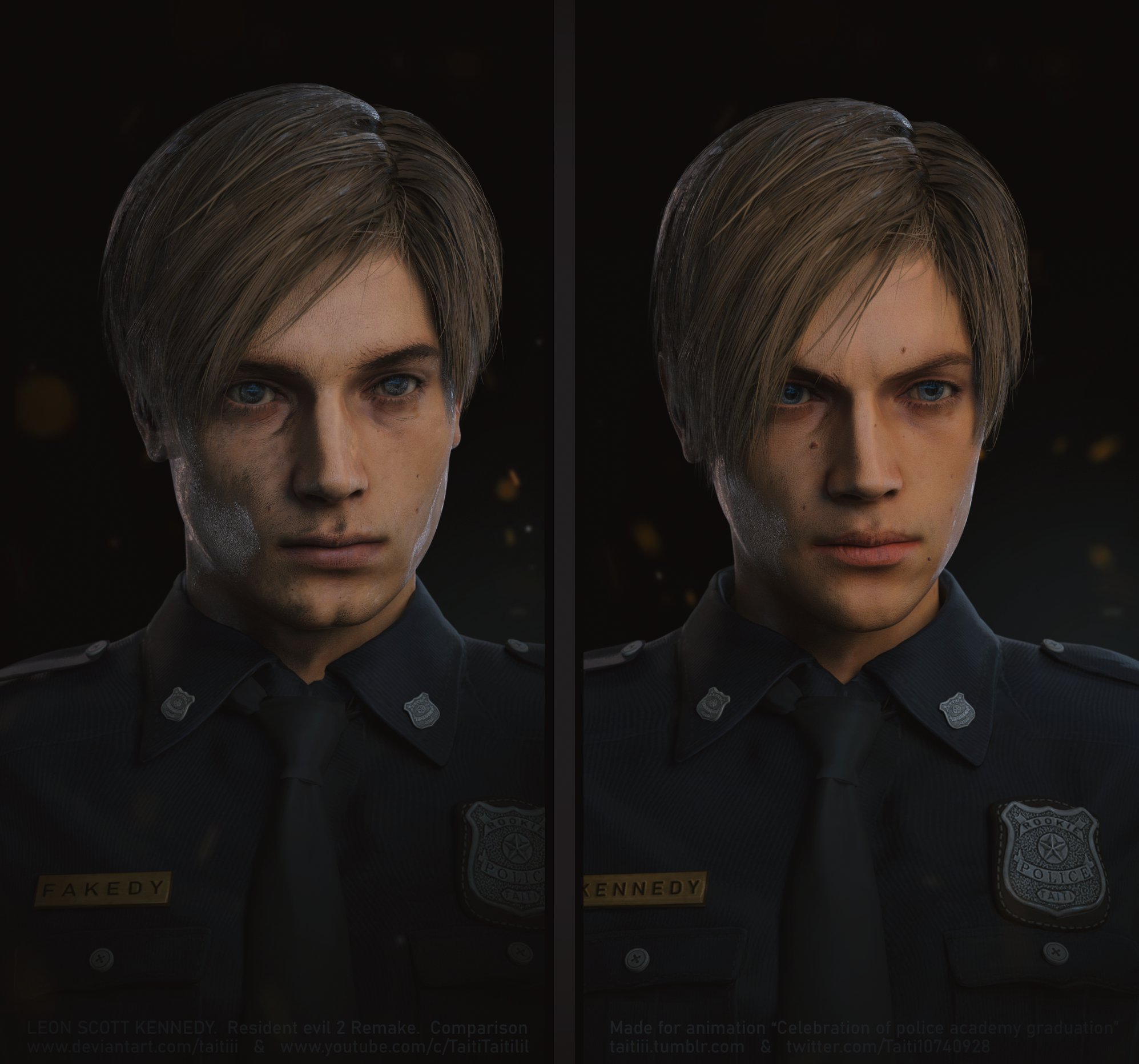 Taiti Leon Scott Kennedy Resident Evil 2 Remake Comparison Animation T Co Rqklbexlbx Leonkennedy Residentevil Residentevil2 Residentevil2remake T Co Pvrbcs01ym Twitter