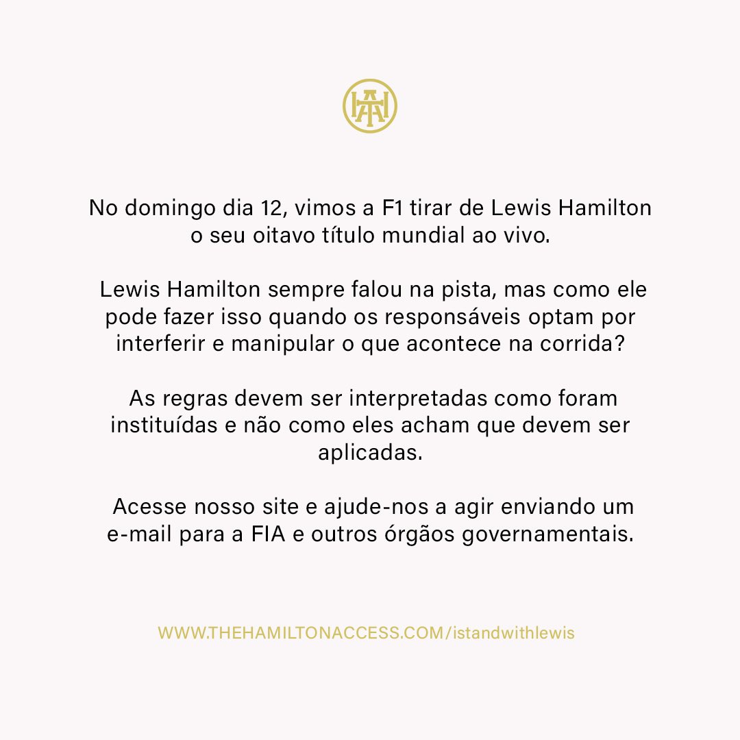 fiagirly's tweet photo. As we get #IStandWithLewisHamilton trending, the flux of and the necessity to send emails and letters to the FIA has increased. 

The Hamilton Access has endorsed mail to links you can use to directly send an email or @_the44’s letter to F1 and the FIA via https://t.co/1GSDG4K760 https://t.co/6qKMNJmai6