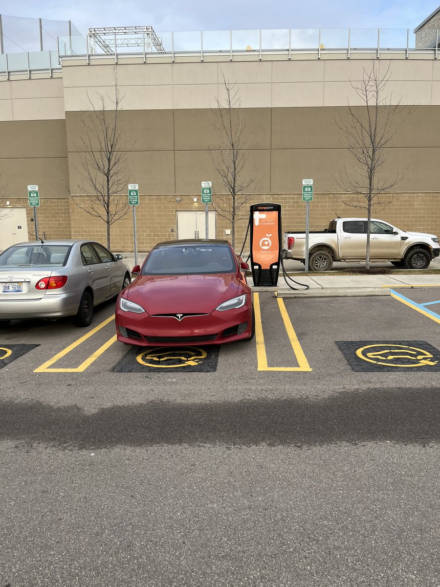 What’s it called when a Tesla is blocking a SAE combo plug?