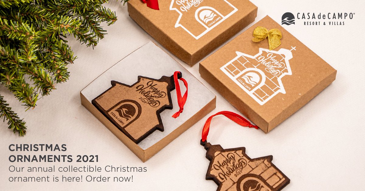 Nuestra hermosa iglesia San Estanislao es la protagonista de la edición 2021 de los ornamentos navideños coleccionables de #CasadeCampo 🎄 
Este año, los adornos fueron fabricados en los talleres del Patronato Benéfico Oriental y están a la venta en Concierge y Club de Dueños.