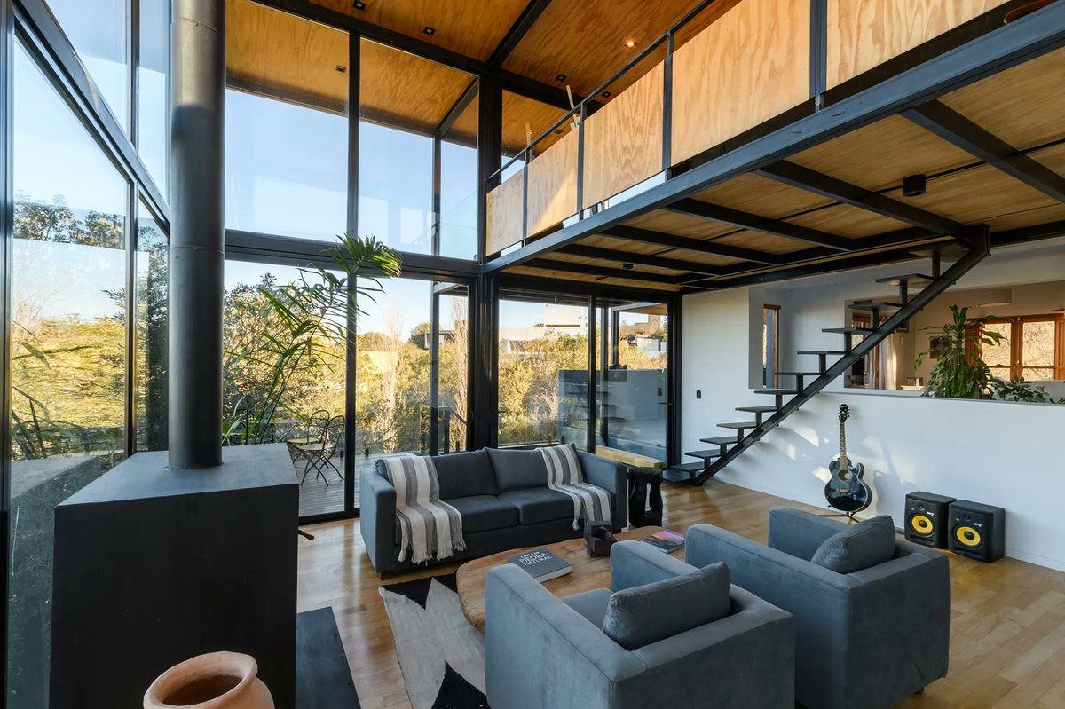 designboom's tweet photo. SET ideas revives stone dwelling with metal framework 'fluid house' intervention. https://t.co/HY8Ea03As9 https://t.co/zW9KoNs7Xw