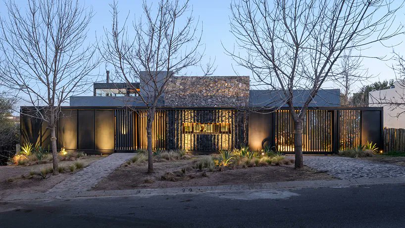 designboom's tweet photo. SET ideas revives stone dwelling with metal framework 'fluid house' intervention. https://t.co/HY8Ea03As9 https://t.co/zW9KoNs7Xw