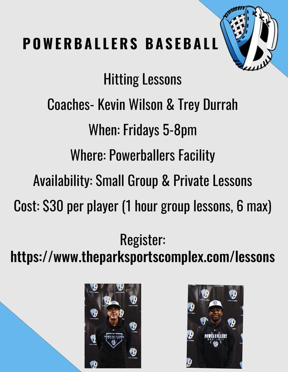 powerballers's tweet photo. 🚨Powerballers Players Only!!  Lessons are available, click on link to register.  https://t.co/5vzPUUhWq3 https://t.co/Xl5NiuBdcn