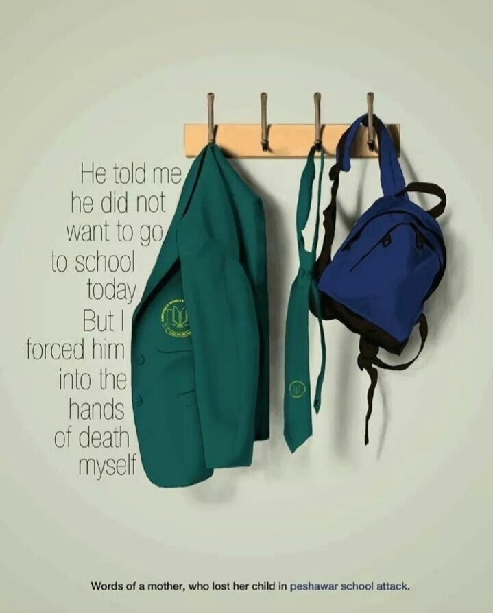 me_addi's tweet photo. Pakistan pays tribute to all these innocent faces targetted by the foreign funded terrorists in the name of terrorism! 
PAKISTAN DIDNT FORGET 16TH DECEMBER 2014! 

When your enemy is a coward attacking children for their hate ridden agenda, we see this!

#Peshawar
#BlackDay https://t.co/rcWrJNVd2X
