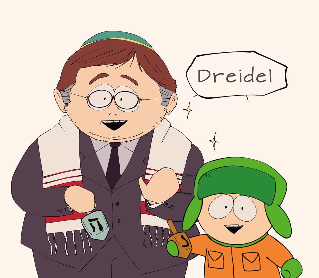 Meri_NY_'s tweet photo. I like to think that they would get along💖

(finally I finished my commissions and I will catch up with my drawings)
#SouthParkPostCovid  #southpark #KyleBroflovski https://t.co/y4rVUHdTMG