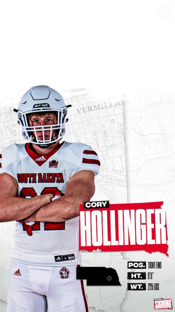 I am blessed to announce my commitment to further my academic and athletic career at <a href="/SDCoyotesFB/">South Dakota Football</a>!! Can’t thank my family friends and coaches enough for making this opportunity possible! Go yotes!