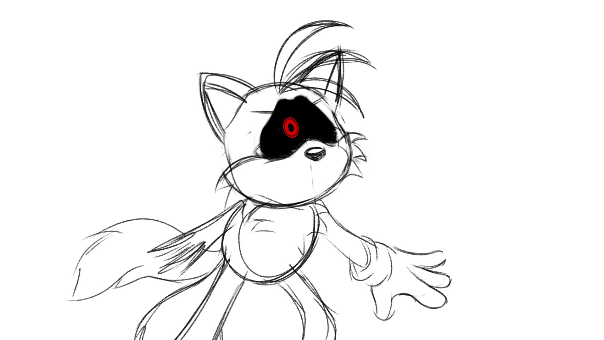 Como desenhar o TAILS EXE FNF 