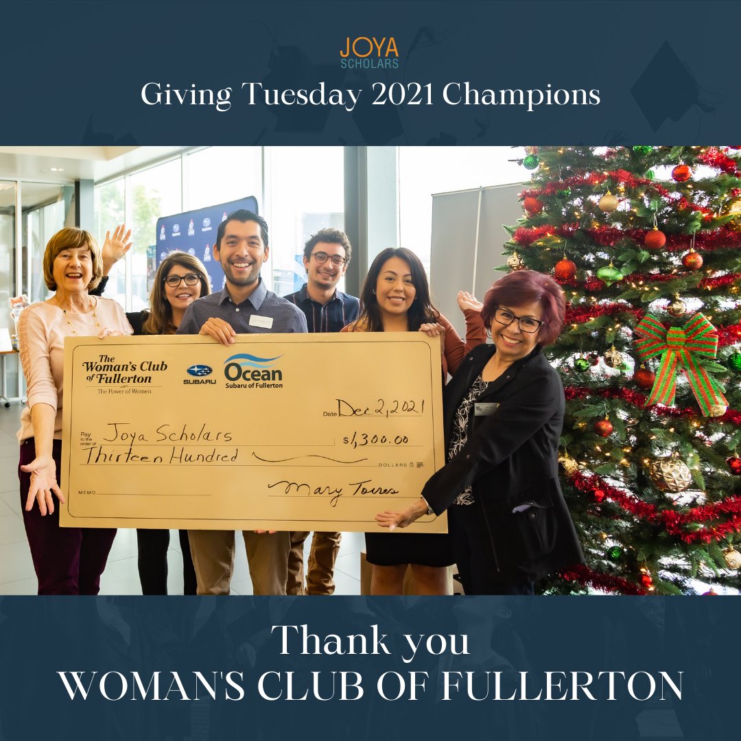 Thank you Woman's Club of Fullerton and Ocean Subaru of Fullerton for resourcing our Mentoring, Tutoring, College Apps Academy, and Maple Elementary After School Program! 
Photo Credit: Donna Edman Photography