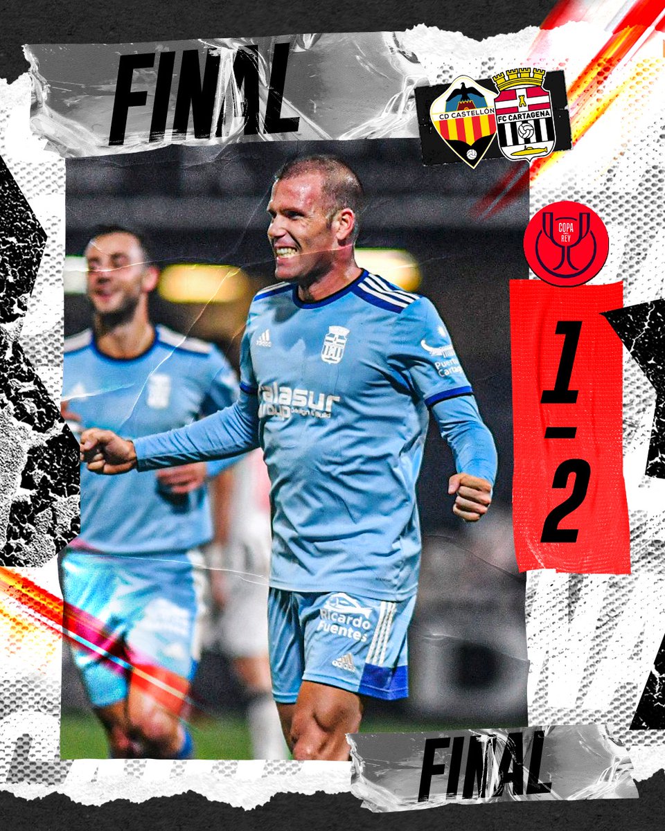 FCCartagena_efs's tweet photo. FINAL | 1-2 | Finaaaaaaal en Castalia. ¡Nos clasificamos para la siguiente ronda de #CopaDelRey!

 #CastellónCartagena https://t.co/tak6JhT7hz