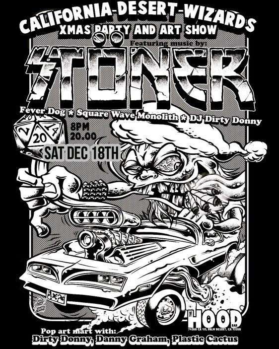 FeverDogRocks's tweet photo. This Saturday in Palm Desert!
TICKETS:
https://t.co/U7yx81CyRk
#feverdog #feverdogrocks #alphawaves #stöner #dannygrahamart #dirtydonnyart #CDWA https://t.co/pKYR1WFwVz