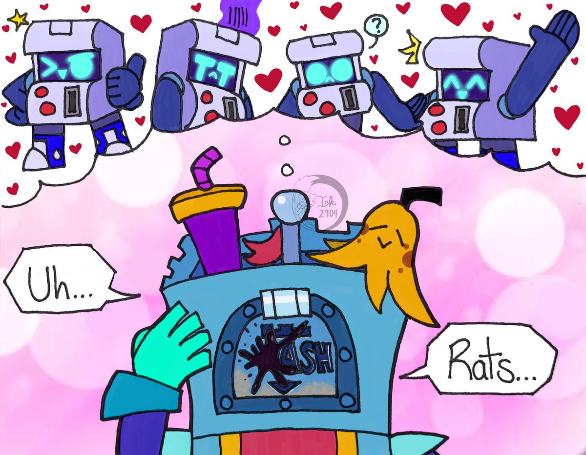 “And so, the trash knight fell in love with the arcade console, changing his life for better and bringing so much joy from now on”

#BrawlStars #BrawlStarsArt #BrawlStarsAsh #BrawlStars8Bit #Ashx8Bit #8BitxAsh #AshBit #KnightBit