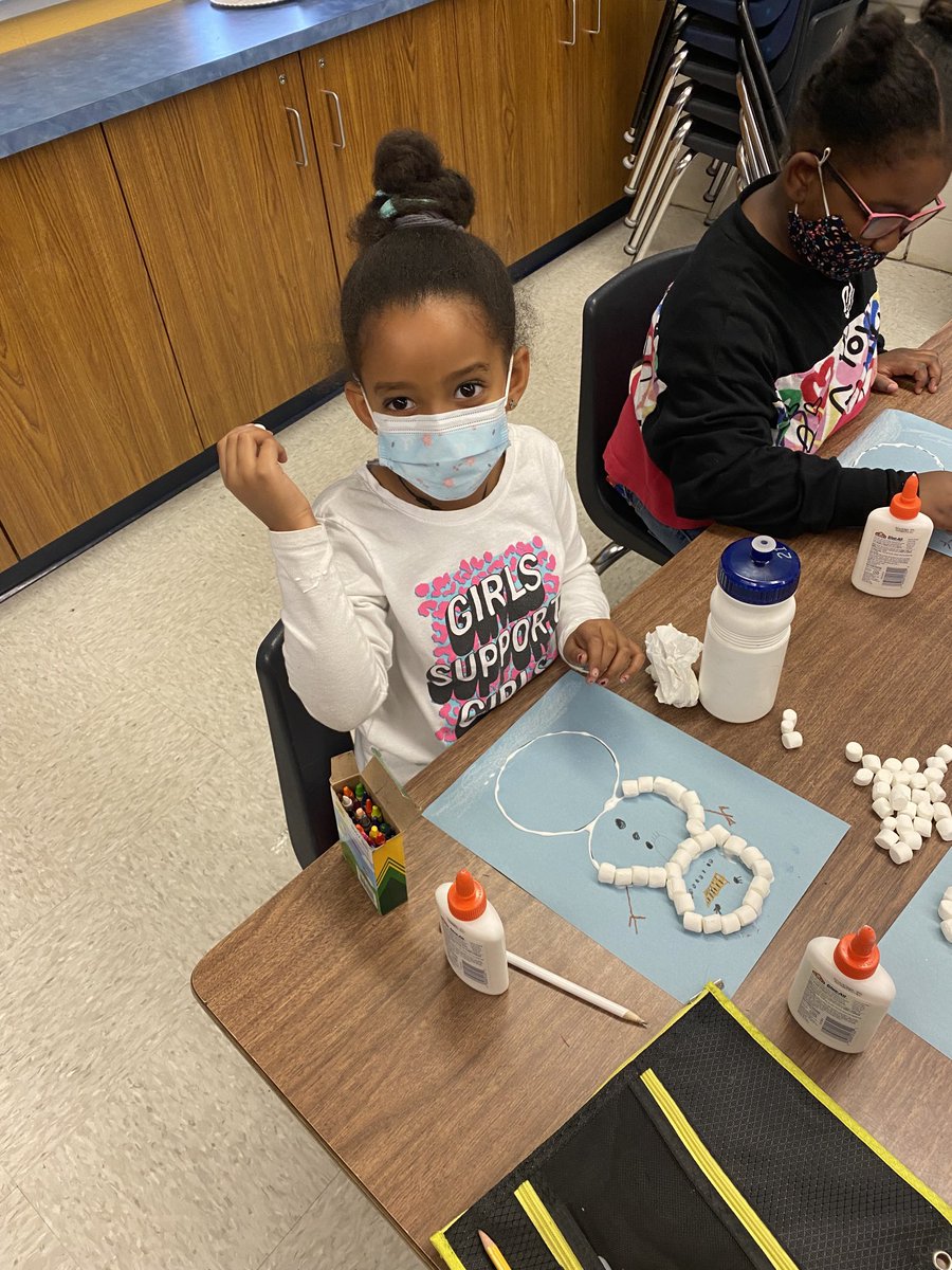 To celebrate Winter Wonderland Wednesday, we read Snow Friends and made our very own Snow Friend!  #WeBelieveinBRE