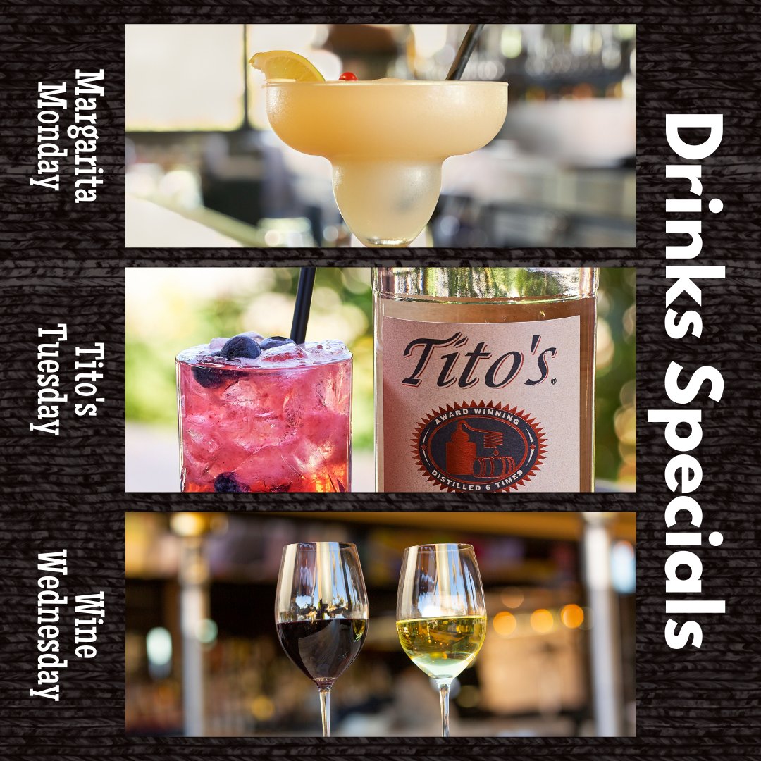 famous48az's tweet photo. Good news! You've scored access to our weekly specials. Come in for your favorite cocktails on $5 Frozen Margarita Mondays, $6 Tito's Tuesdays, and 1/2 off bottles on Wine Wednesdays.

#Famous48 #ArizonaBar #ScottsdaleFoodie #TitosTuesday #MargaritaMonday #WineWednesday https://t.co/MyayVrWapF