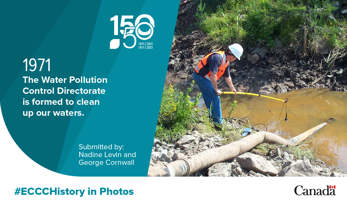 environmentca's tweet photo. Controlling pollution from industrial sources has been a major goal throughout our Department’s history.
Learn more about how we protect our waters: https://t.co/WP3IvQRyV4
#ECCC50 #ECCCHistory https://t.co/QlPeTW6lIE